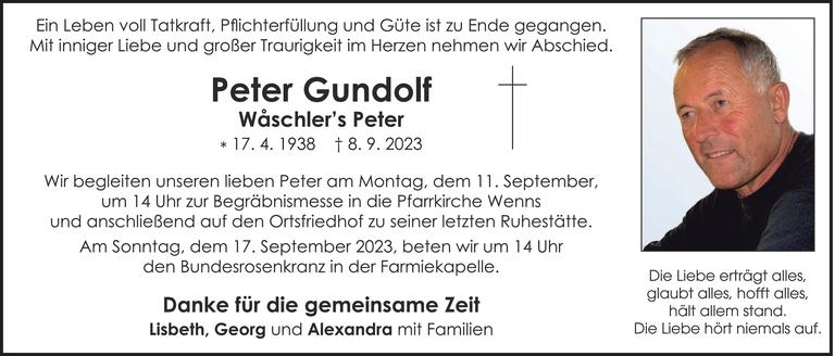 Peter Gundolf Bild