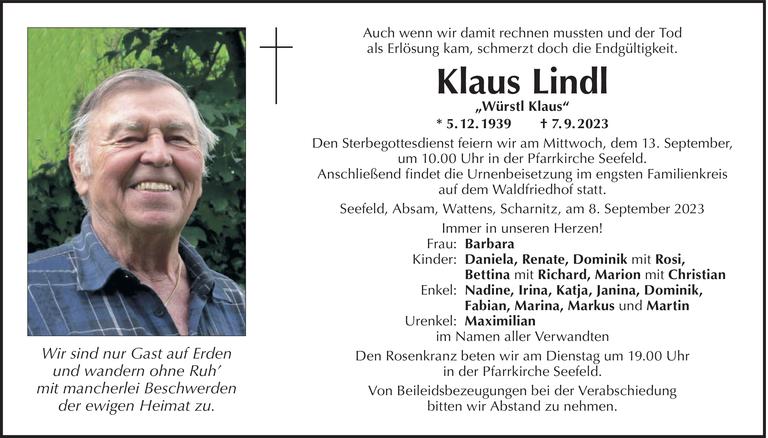 Klaus Lindl Bild