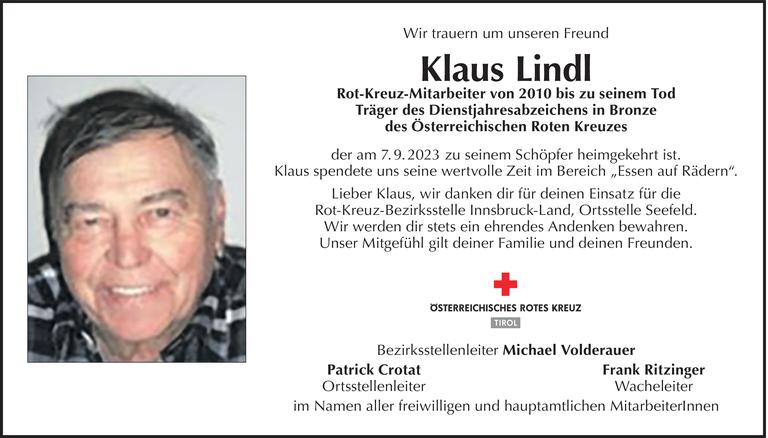 Klaus Lindl Bild