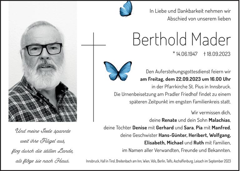 Berthold Mader Bild