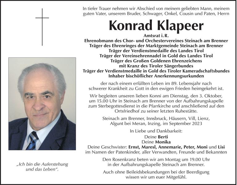 Konrad  Klapeer