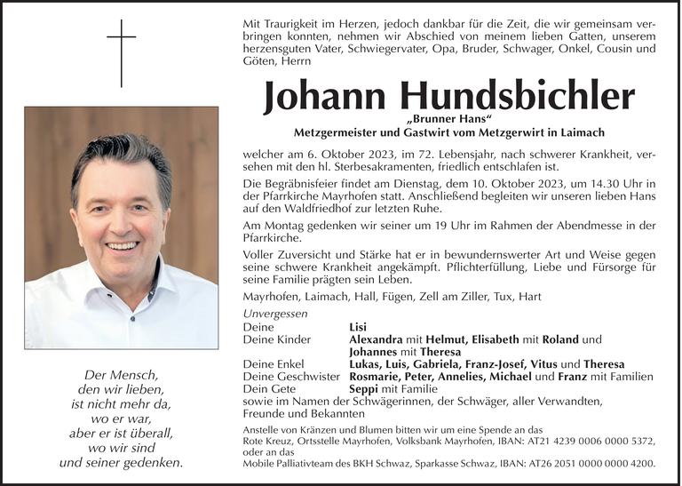 Johann Hundsbichler Bild
