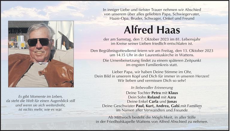 Alfred Haas Bild