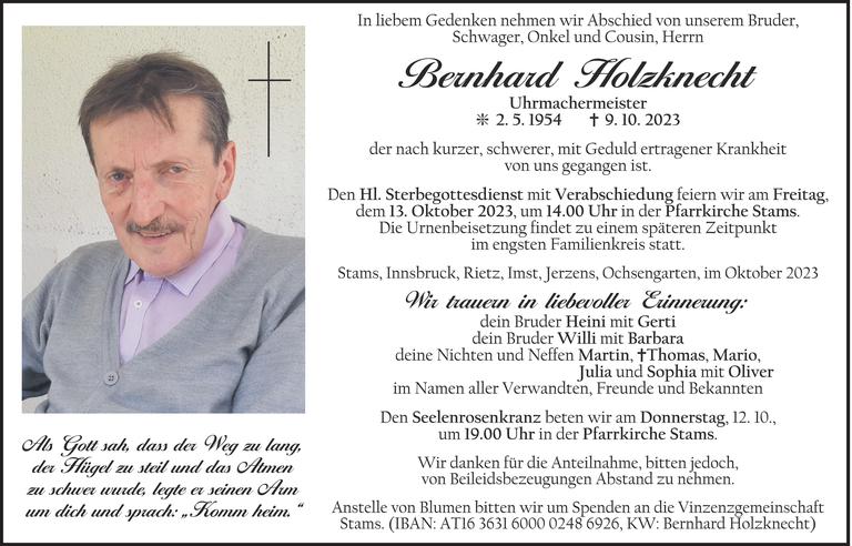 Bernhard Holzknecht Bild