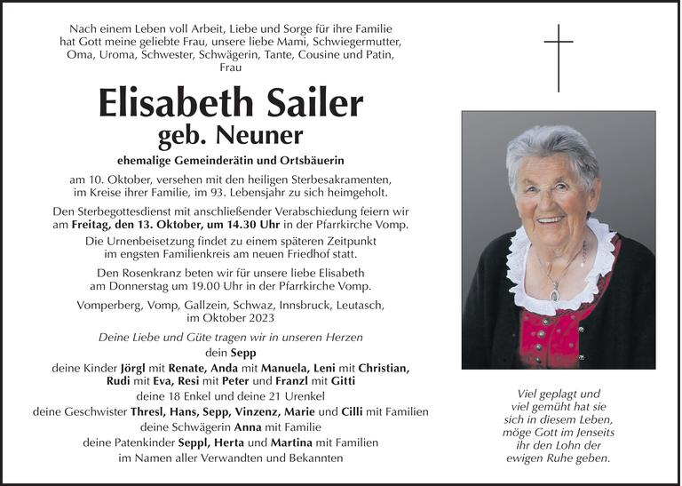 Elisabeth Sailer Bild