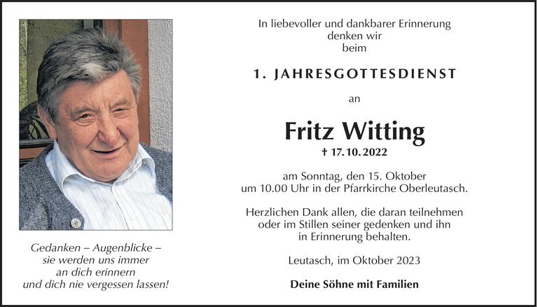 Fritz Witting Bild