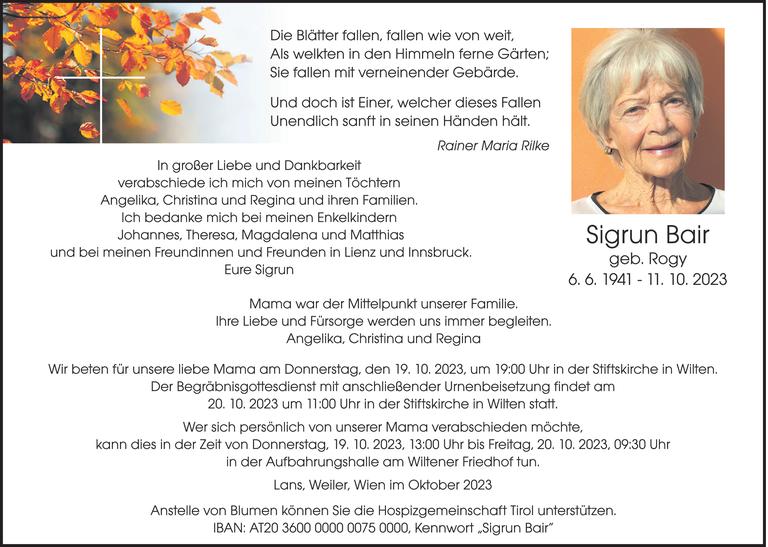 Sigrun Bair Bild