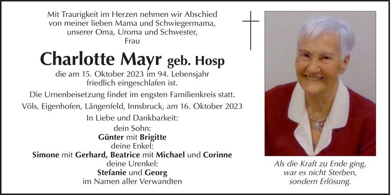 Charlotte Mayr Bild