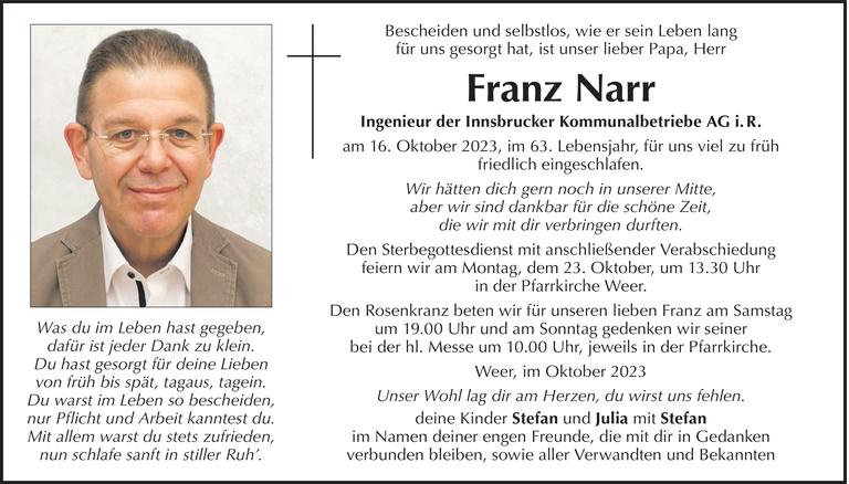 Franz Narr Bild