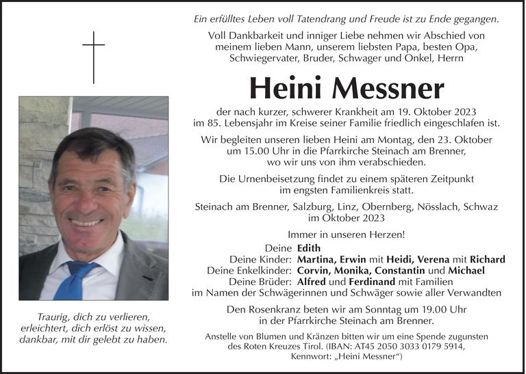 Heini Messner Bild