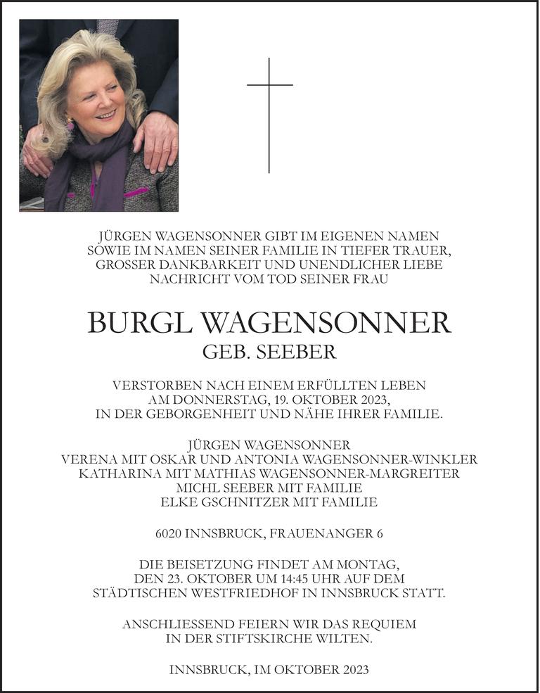 Burgl Seeber-Wagensonner Bild