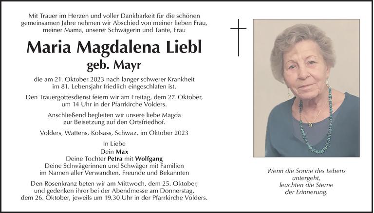 Maria Magdalena Liebl Bild