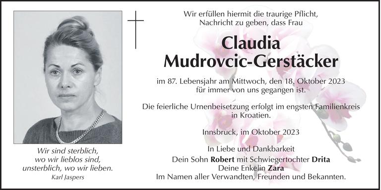 Claudia Mudrovcic-Gerstäcker Bild