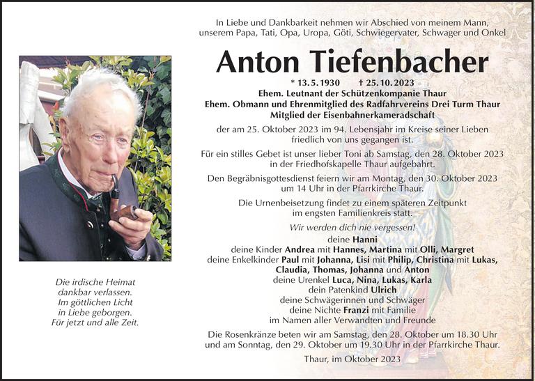 Anton Tiefenbacher Bild