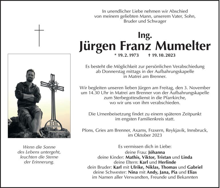 Jürgen Franz Mumelter Bild