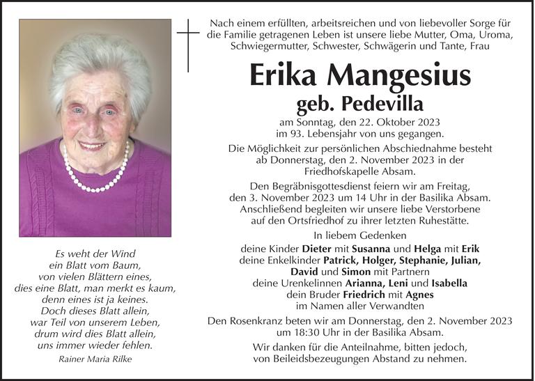 Erika Mangesius Bild