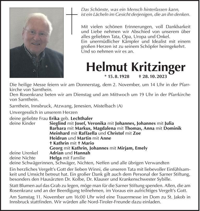 Helmut Kritzinger  Bild