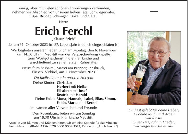 Erich Ferchl Bild
