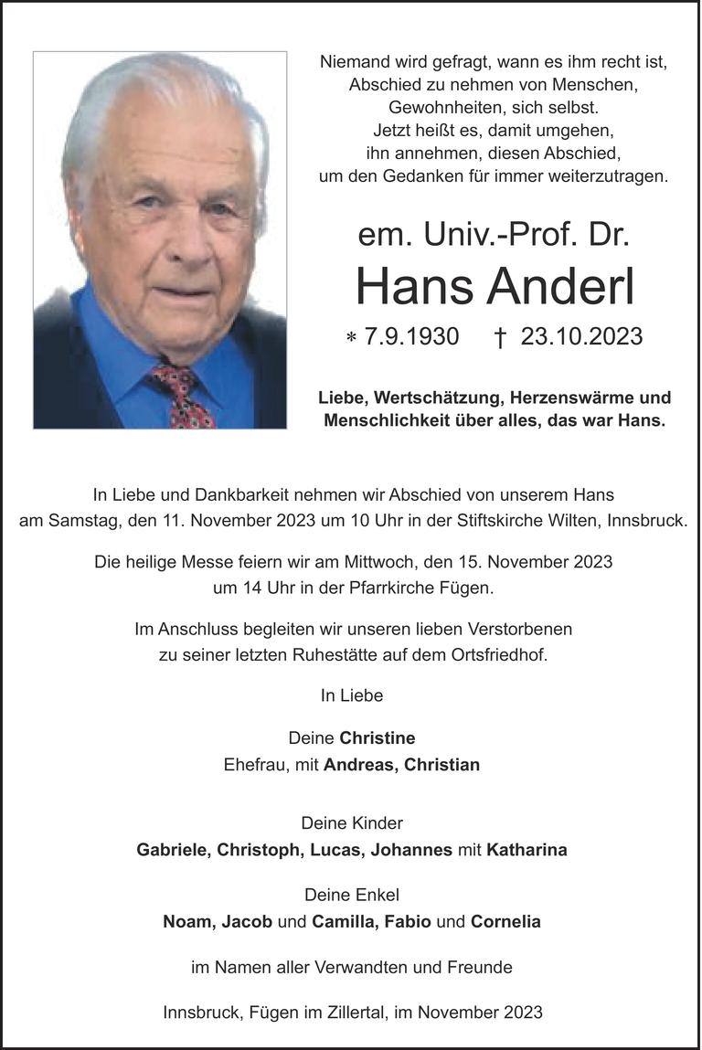 Hans Anderl Bild