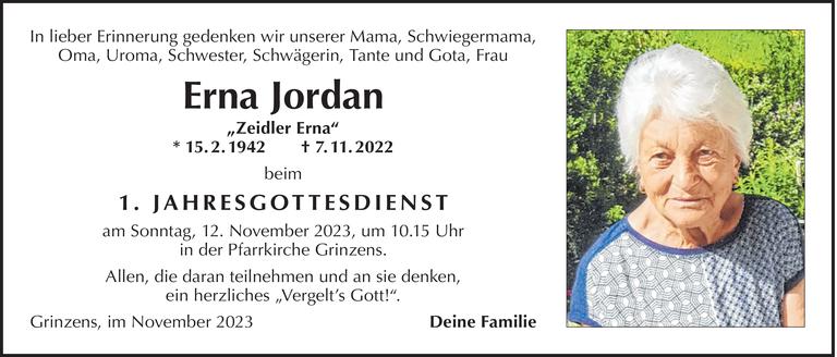 Erna Jordan Bild