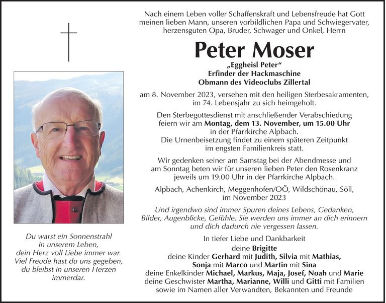 Peter Moser Bild
