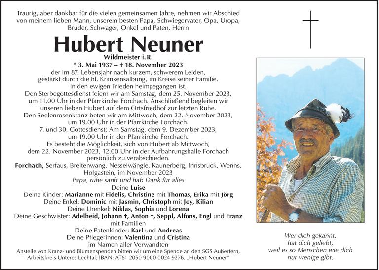 Hubert Neuner Bild