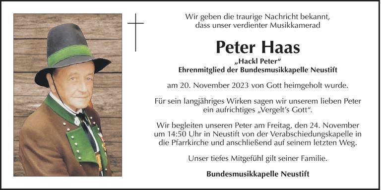 Peter Haas Bild