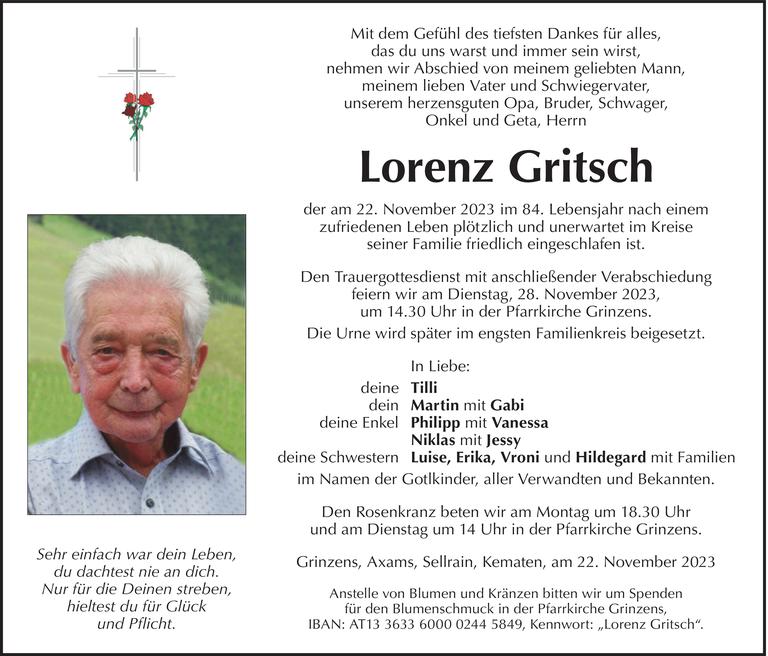 Lorenz Gritsch Bild
