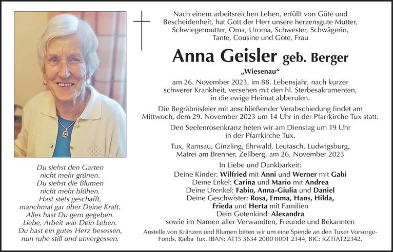 undefined von Anna Geisler vom 26.11.2023 | Tiroler Tageszeitung