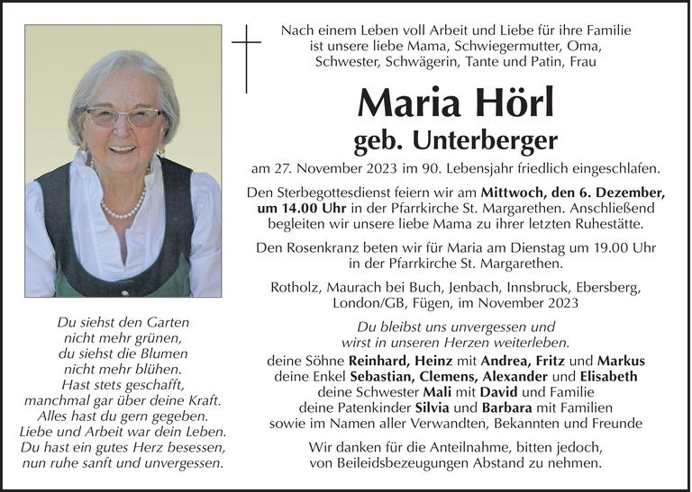 Maria Hörl Bild