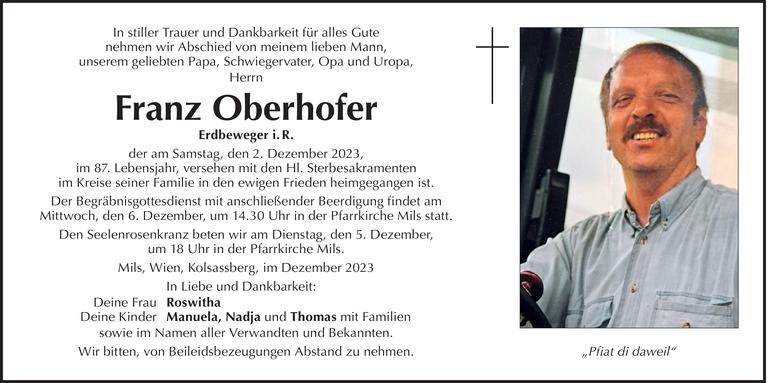 Franz Oberhofer Bild