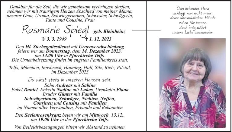 Rosmarie Spiegl Bild