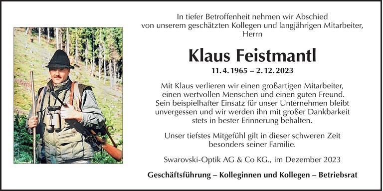 Klaus Feistmantl Bild