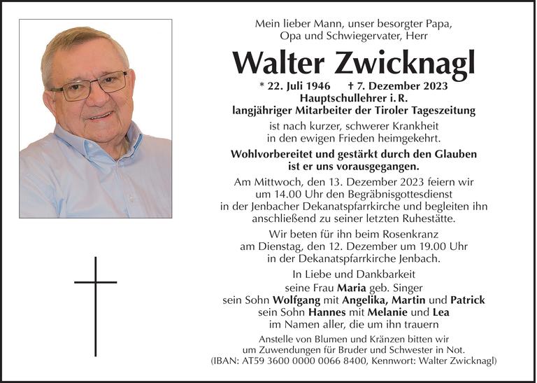 Walter Zwicknagl Bild