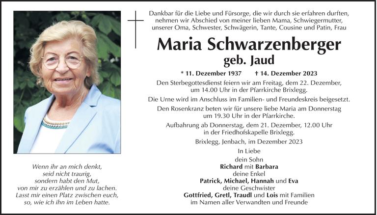 Maria Schwarzenberger  Bild