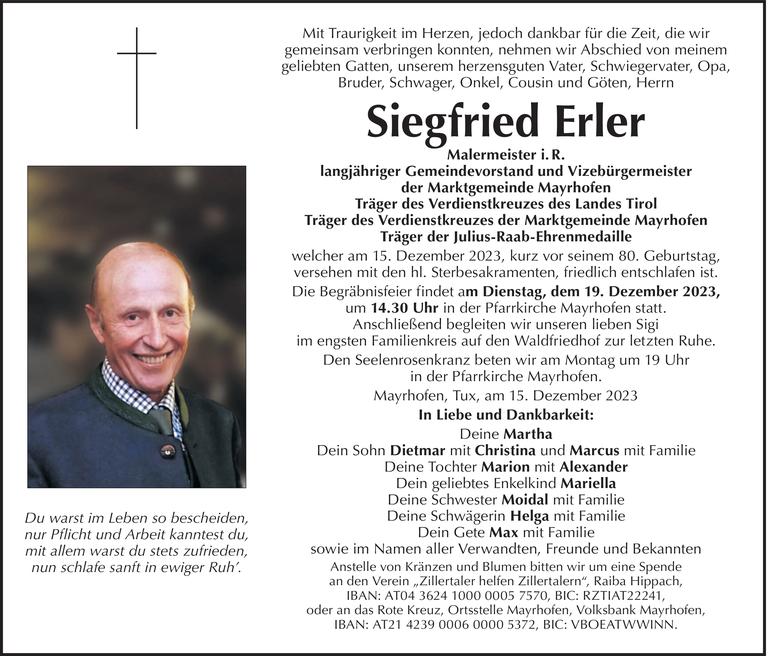 Siegfried Erler Bild