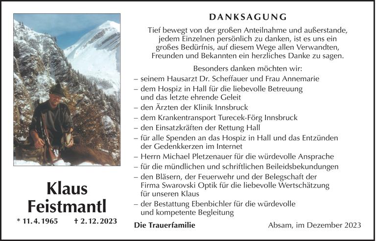 Klaus  Feistmantl Bild