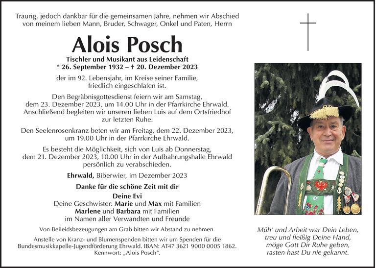 Alois Posch Bild
