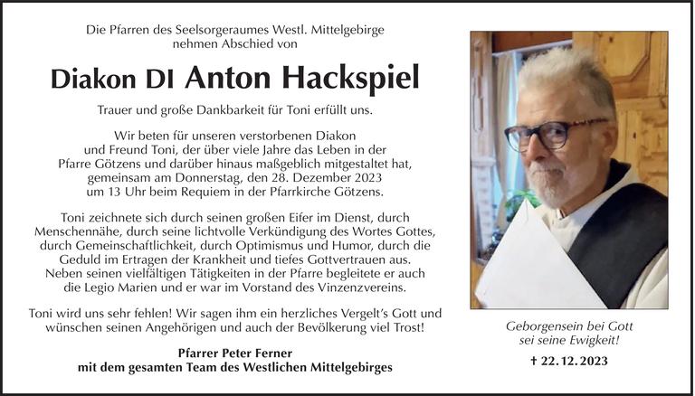 Anton Hackspiel Bild
