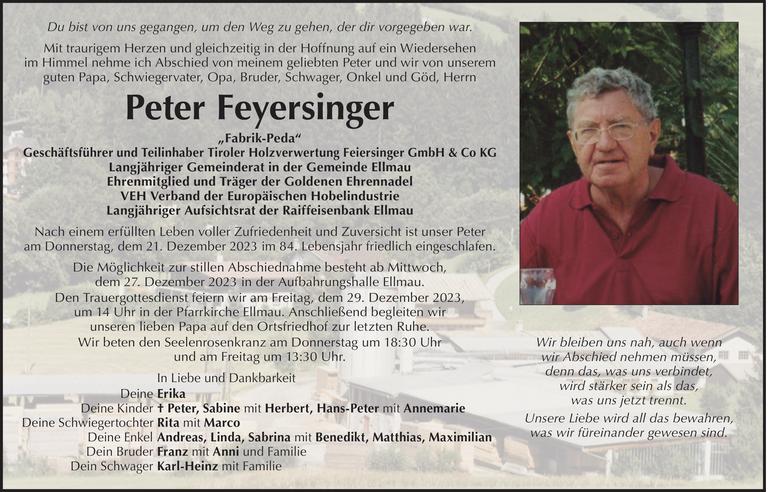 Peter Feyersinger Bild