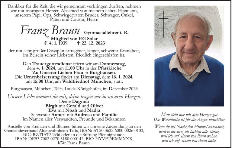 Franz Braun Bild