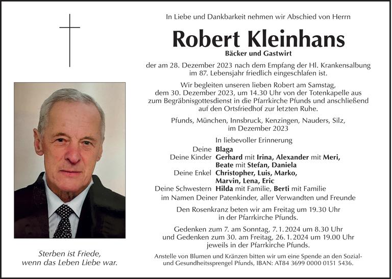 Robert Kleinhans Bild