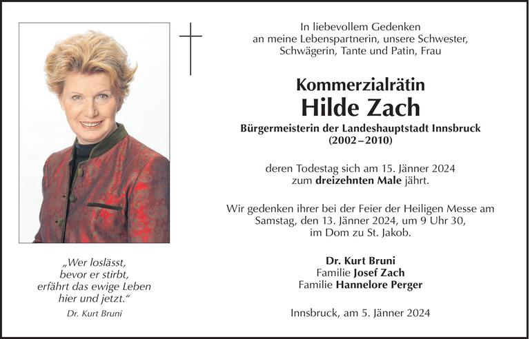 Hilde Zach Bild