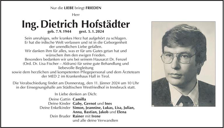 Dietrich Hofstädter Bild