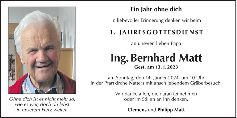 Bernhard Matt Bild