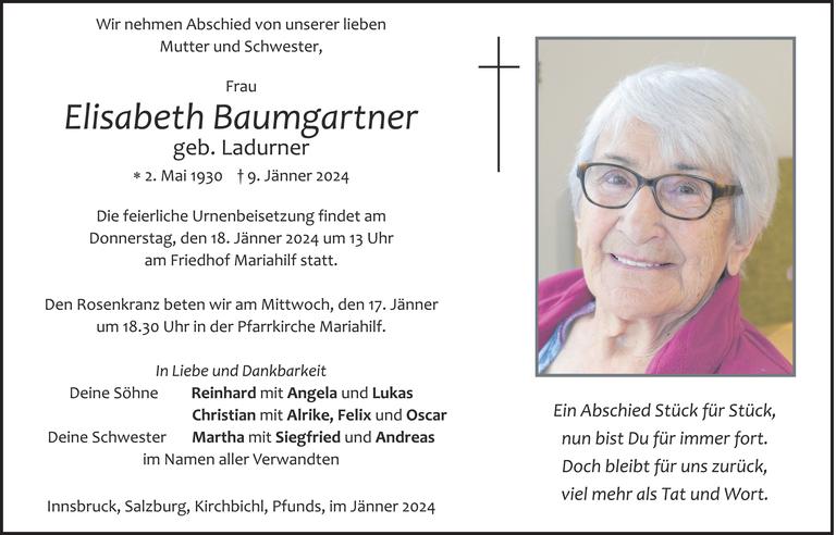 Elisabeth Baumgartner Bild