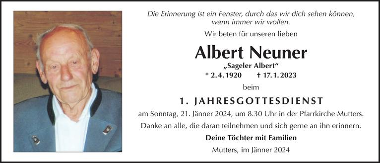 Albert Neuner Bild