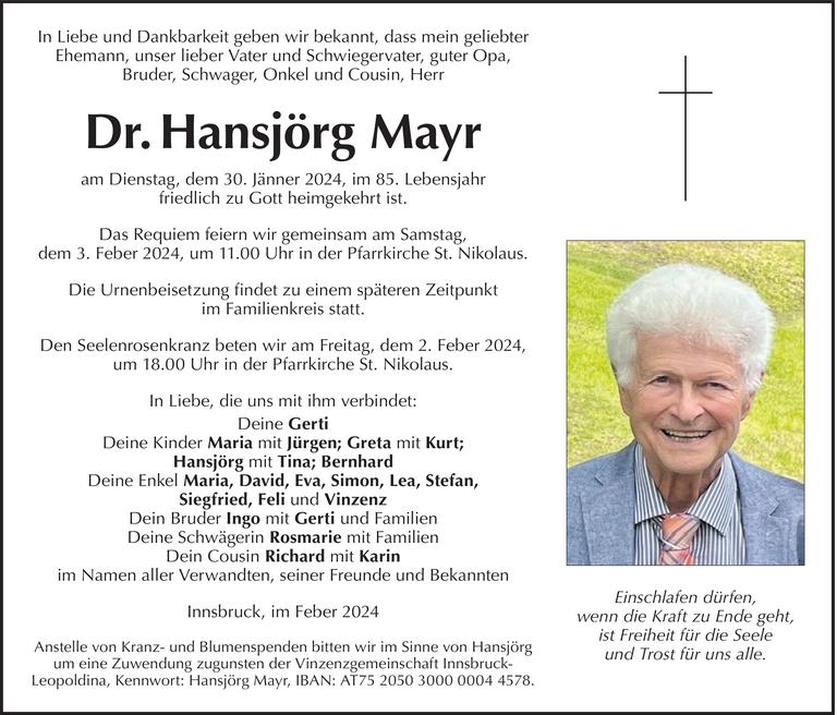 Hansjörg Mayr Bild