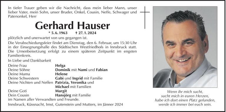 Gerhard Hauser Bild