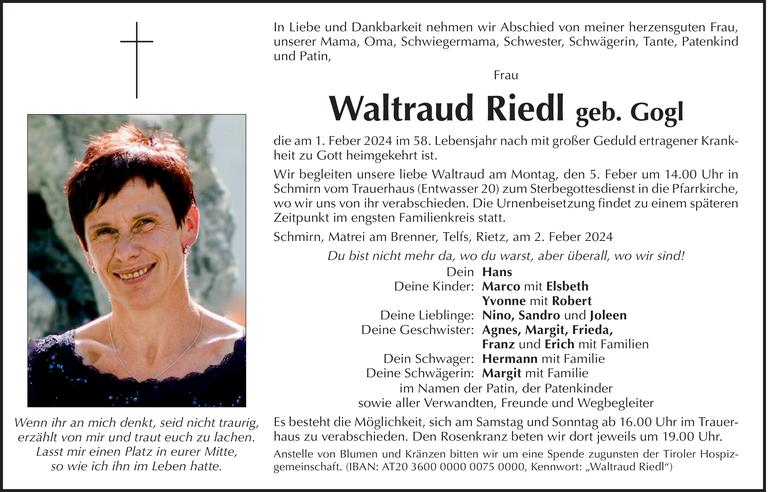 Waltraud Riedl Bild